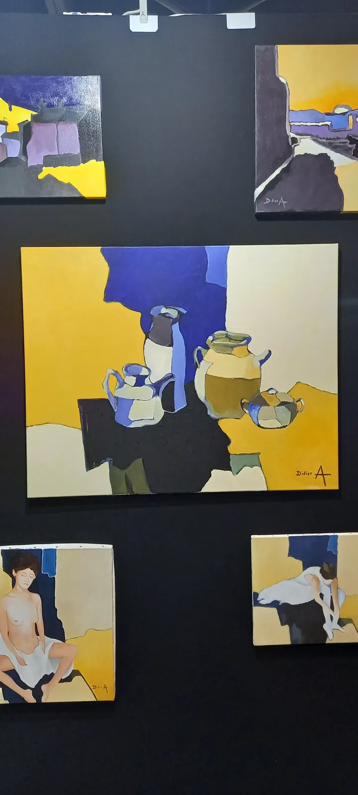 Toile Poteries exposée au SIAC de Marseille