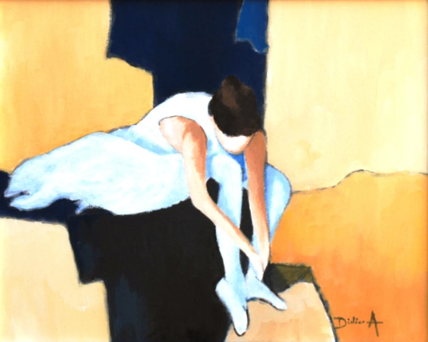 Ballerine en coulisse — œuvre de Didier Audibert