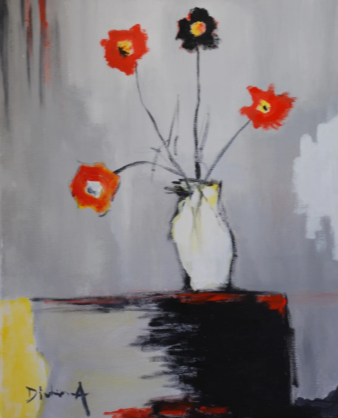 Bouquet abandonné — œuvre de Didier Audibert