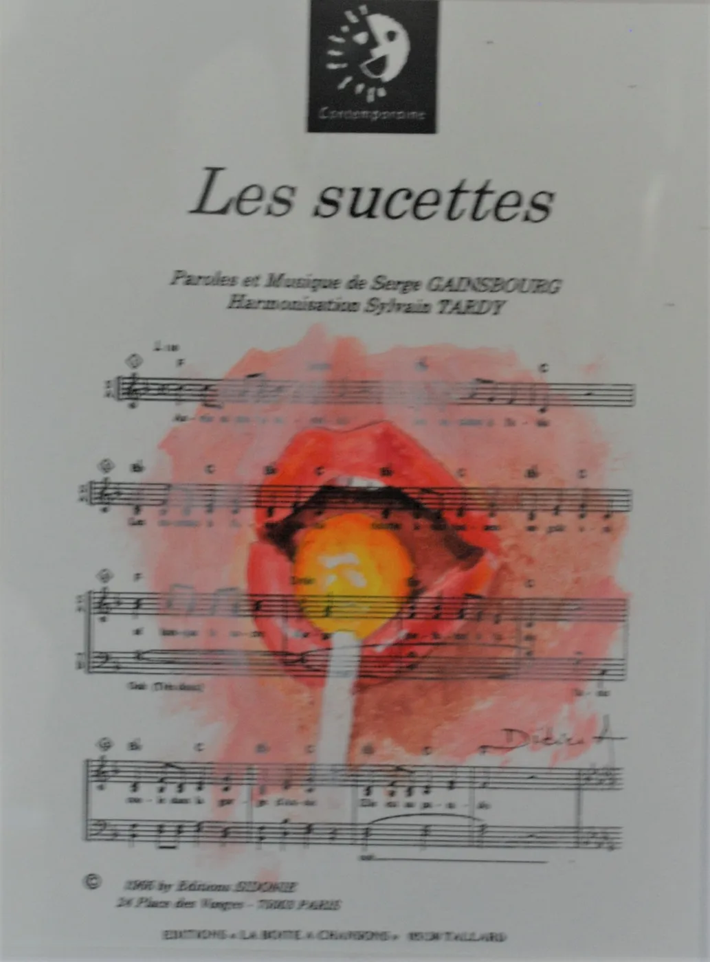 Clin d'œil à Gainsbourg et F. Gall — œuvre de Didier Audibert