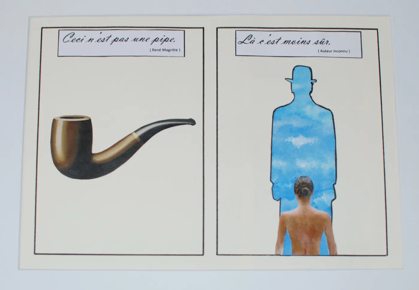 Hommage à Magritte — œuvre de Didier Audibert