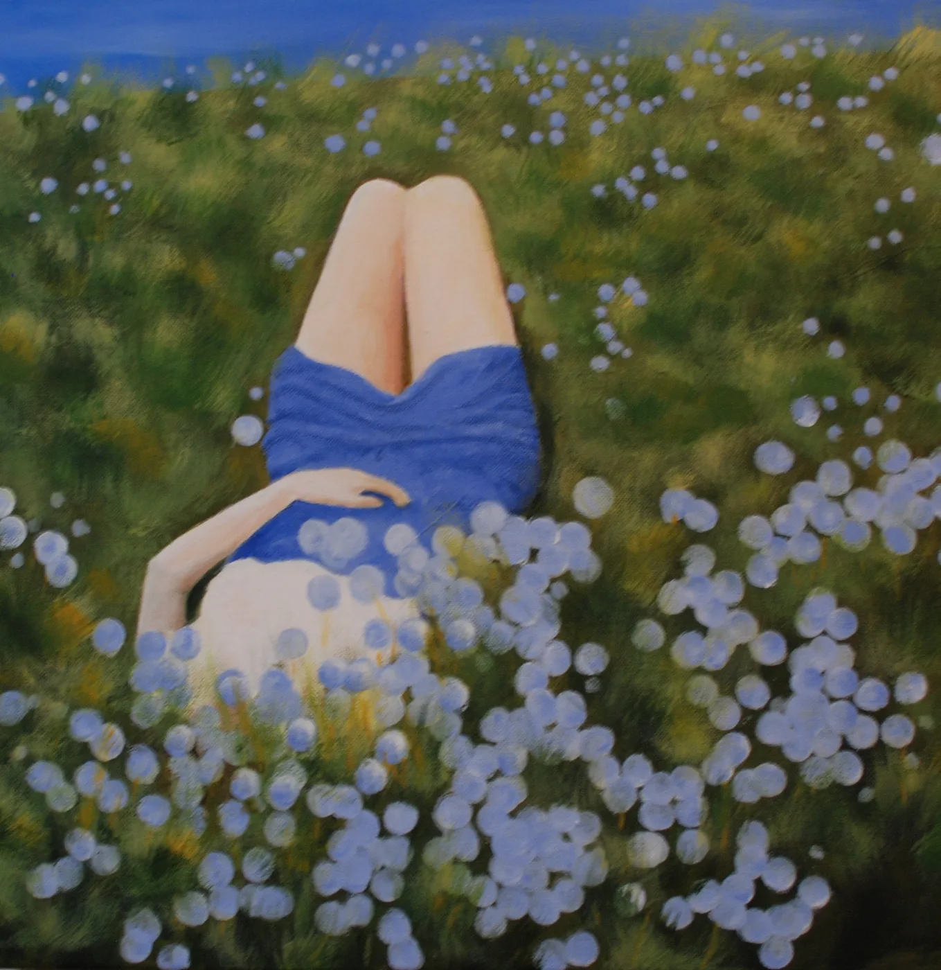 La jupe bleue — œuvre de Didier Audibert