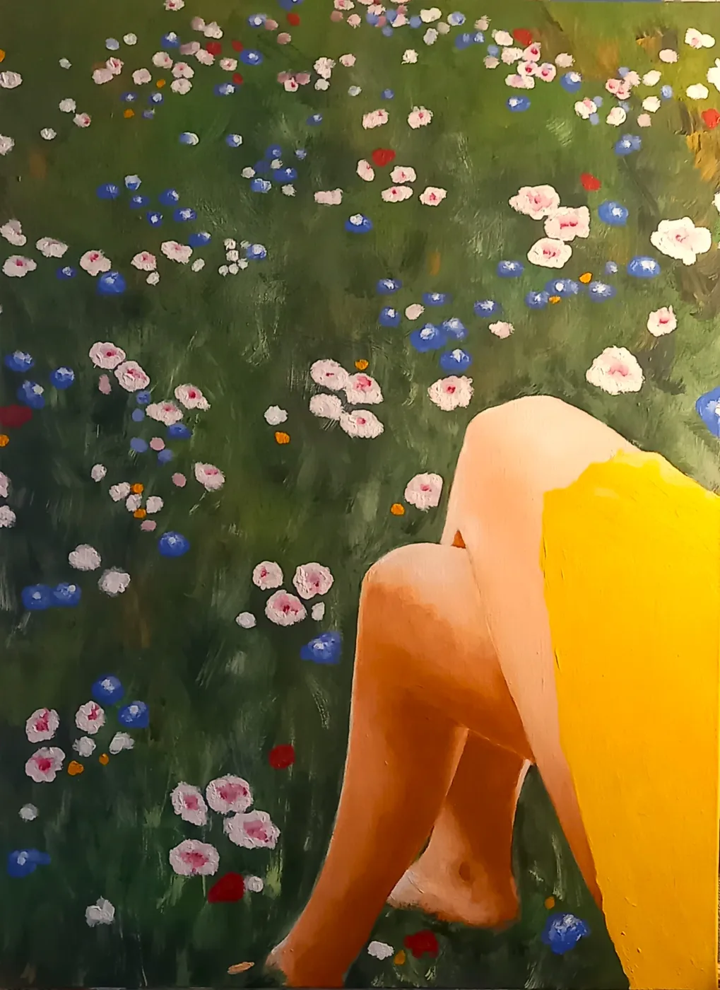 La jupe jaune — œuvre de Didier Audibert