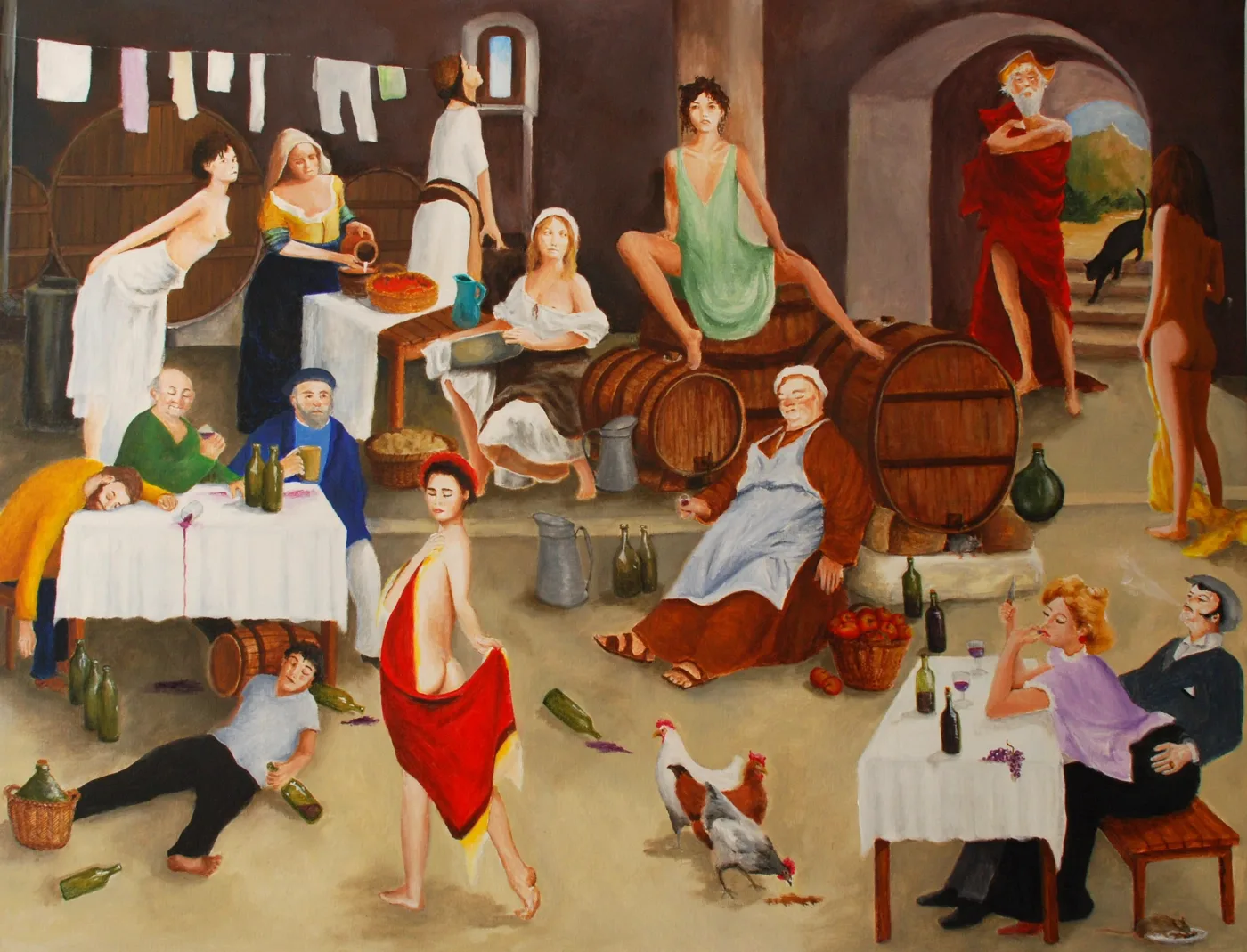 La taverne — œuvre de Didier Audibert
