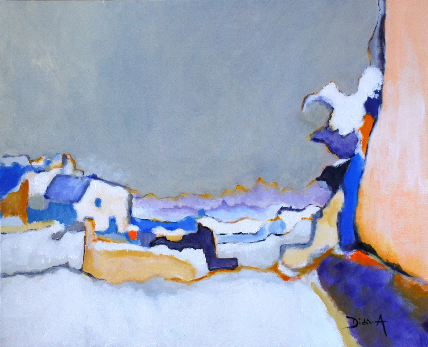 Montmartre sous la neige — œuvre de Didier Audibert