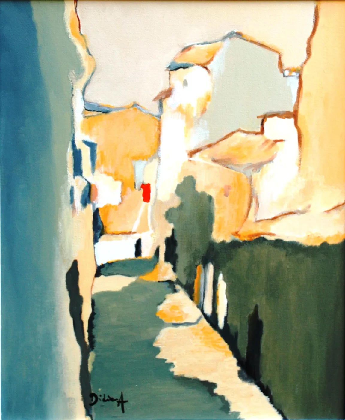 Rue jaune — œuvre de Didier Audibert
