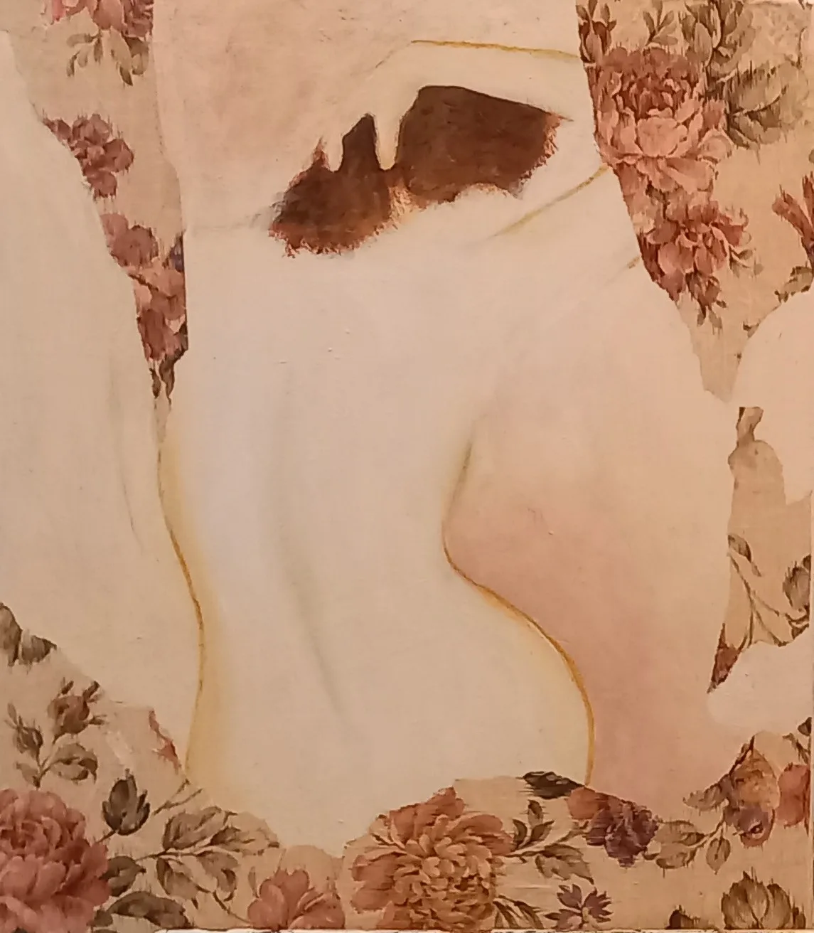 Sous le papier peint — œuvre de Didier Audibert